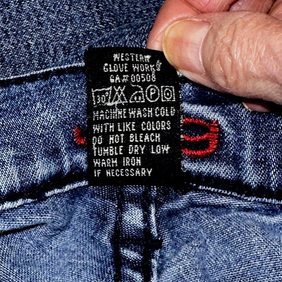 Jag Women's Y2K Distressed Straight Leg Stretch Denim Jeans Size 10 Mid Rise - Picture 11 of 11